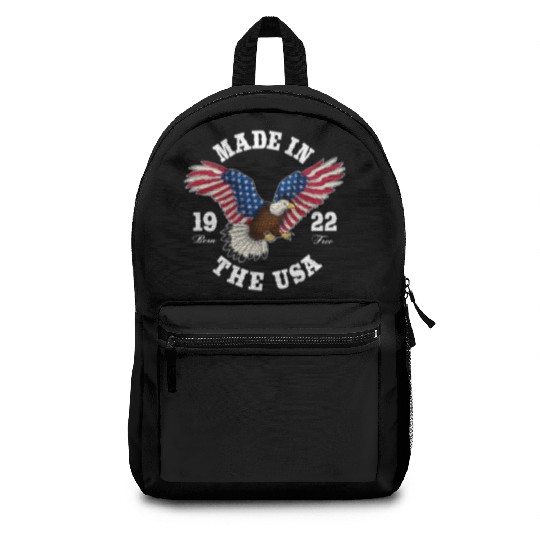 100 Year Old Patriotic Eagle Usa Flag 1922 Backpacks