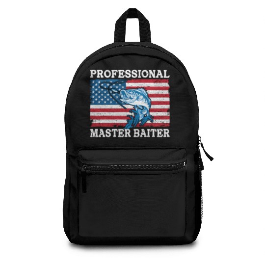 Professional Master Baiter Us American Flag Bass Backpacks