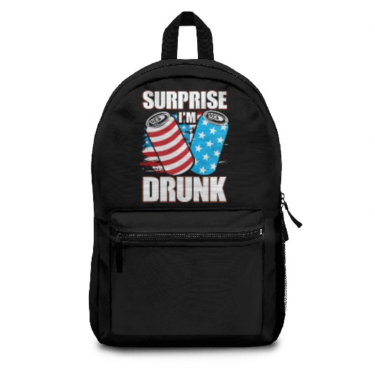 Surprise I'm drunk Backpacks