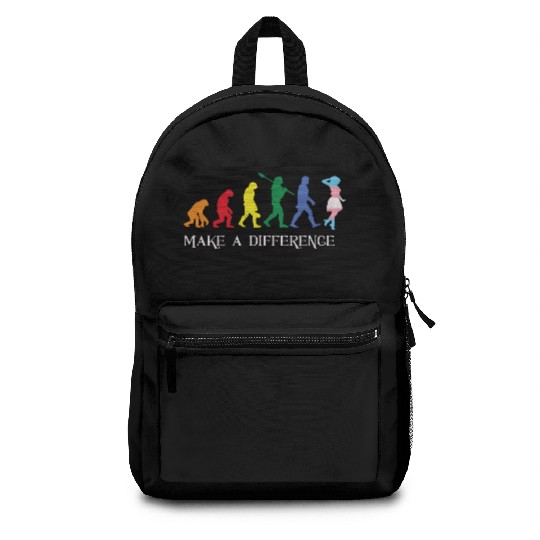 Gay Pride LGBT Human Evolution Gay Backpacks