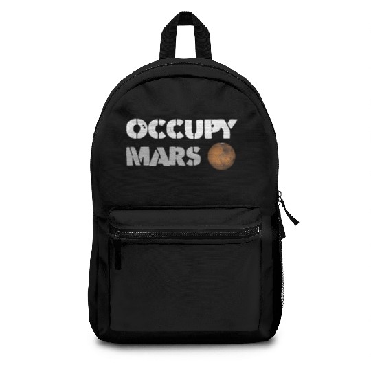 Occupy Mars Replica Science Space Nerd Genius Backpacks