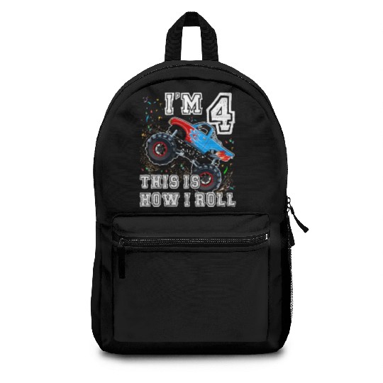 Monster Trucks 4Th Party 4 Backpacks