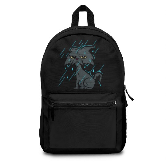 Raining Wet Ca – Raining Bad Day Cat Backpacks