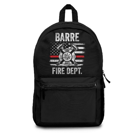 Barre Vermont Fire Dept Thin Red Line Backpacks