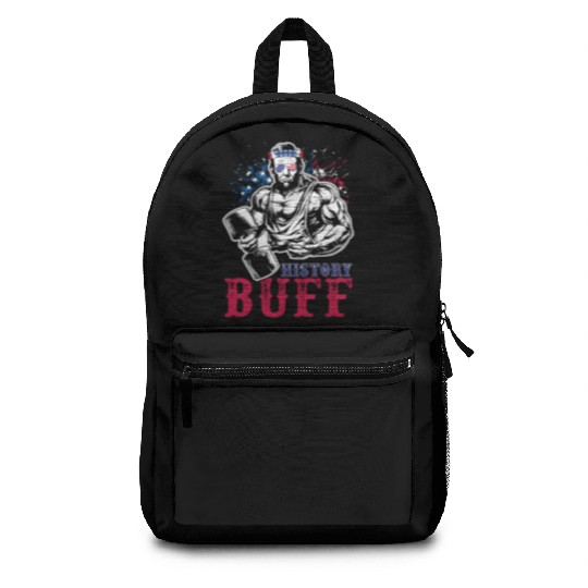 History Buff Independence Day Lincoln Patriot USA Backpacks