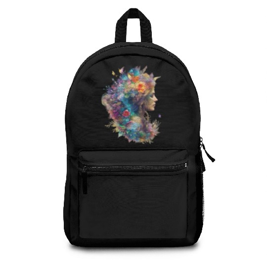 Color Me Creative: The Girl Coloring Illustration Backpacks