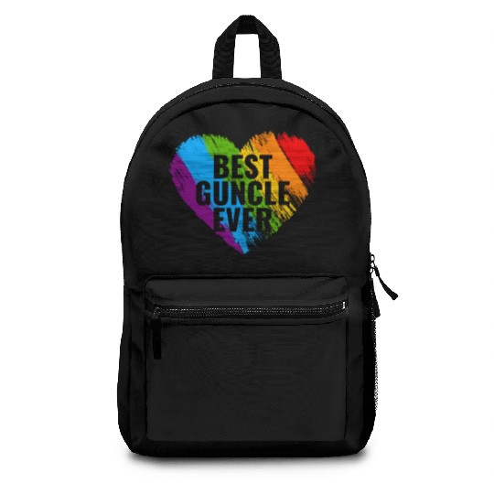 Best Guncle Ever Gay Uncle Gay Backpacks