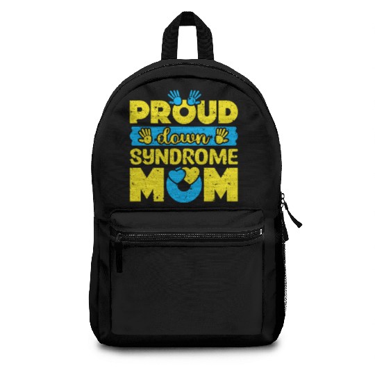 Down Syndrome Awareness Mom T21 World Down Backpacks