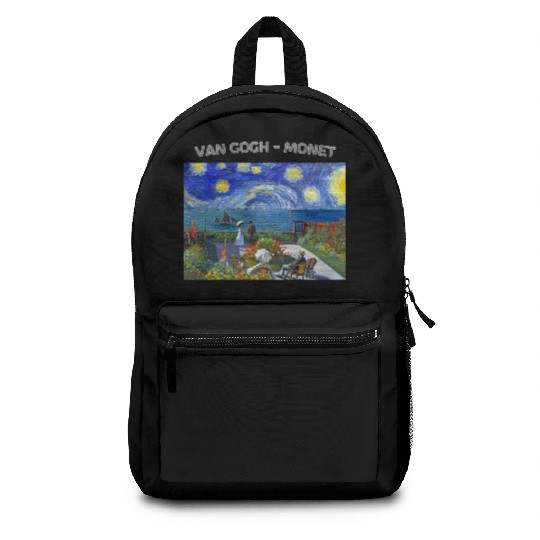 Starry Night Garden At Sainte Adresse Impressionis Backpacks