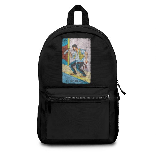 Loteria El Borracho Colorful Tarot Card Backpacks