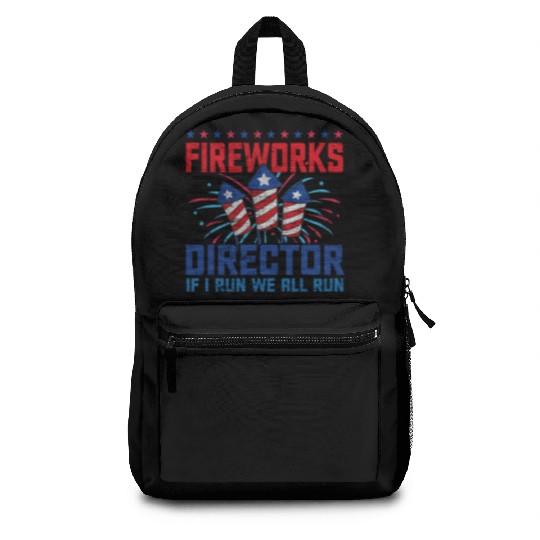 Fireworks director if i run we all run Backpacks