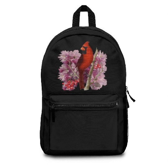 Funny Red Cardinal Bird Ornament Christmas Gifts Backpacks