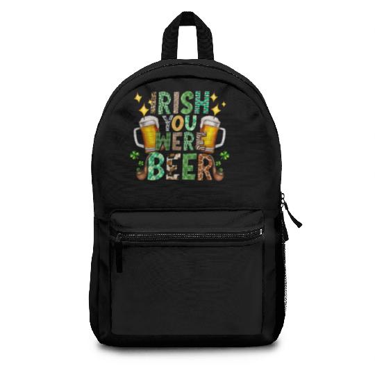 Irish You Were Beer Backpacks