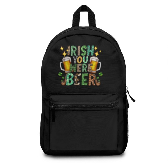 Irish You Were Beer Backpacks