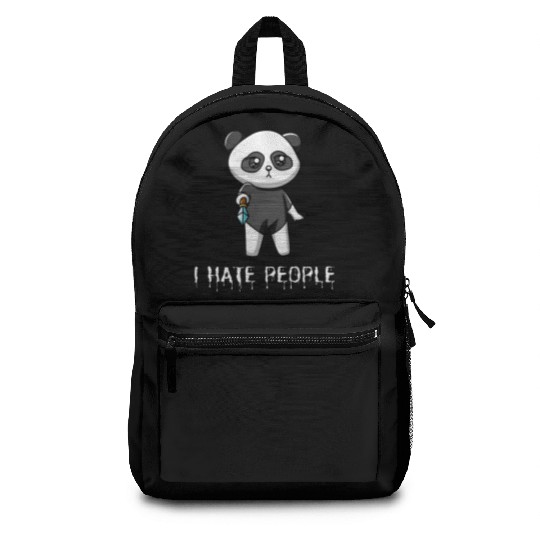 I Hate People Sarcastik Sayings From Panda Backpacks
