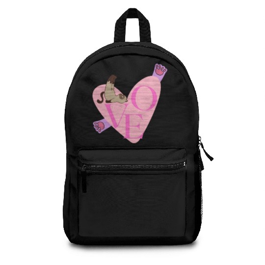 Love Cat nostalgia Backpacks