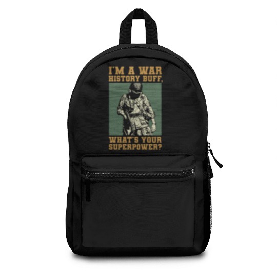 War History Buff - WW2 Enthusiast Backpacks