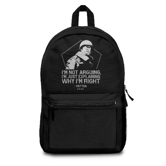 General George Patton | WW2 Inspirational Quote Backpacks