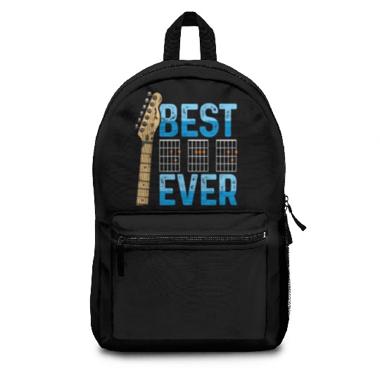 Best Dad Ever Guitarist Father Guitar Musician Backpacks