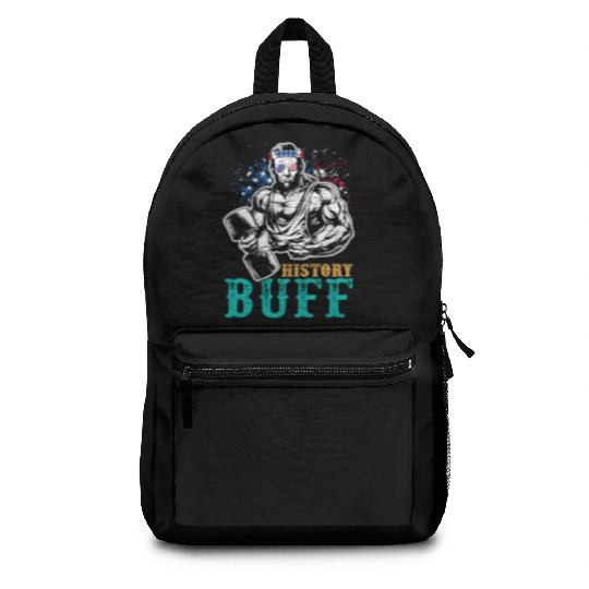 History Buff Independence Day Lincoln Patriot USA Backpacks