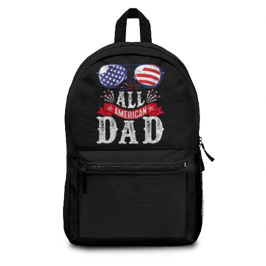 All American Dad America Pride US Patriot Backpacks