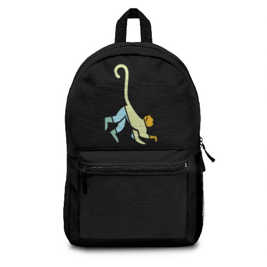 monkey retro Backpacks