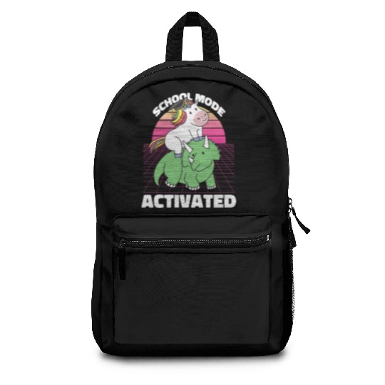 Student Unicorn Triceratops Dino Back To School Backpacks