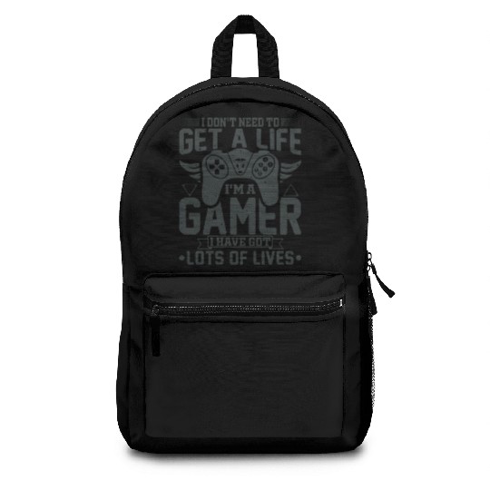 Gamer Gaming Gamble Computer Game Controller Backpacks