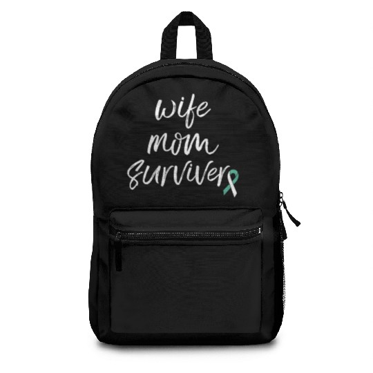 Cervical Cancer Awareness Products Ribbon Survivor Backpacks