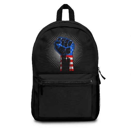 American Fist Stars and Stripes USA Party Backpacks