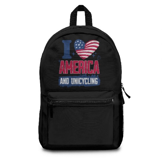 I Love America And Unicycling Backpacks