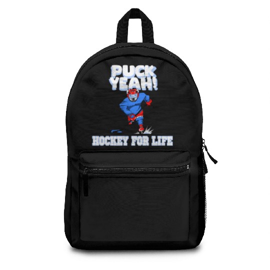 Puck Yeah ! Hockey Forever Backpacks