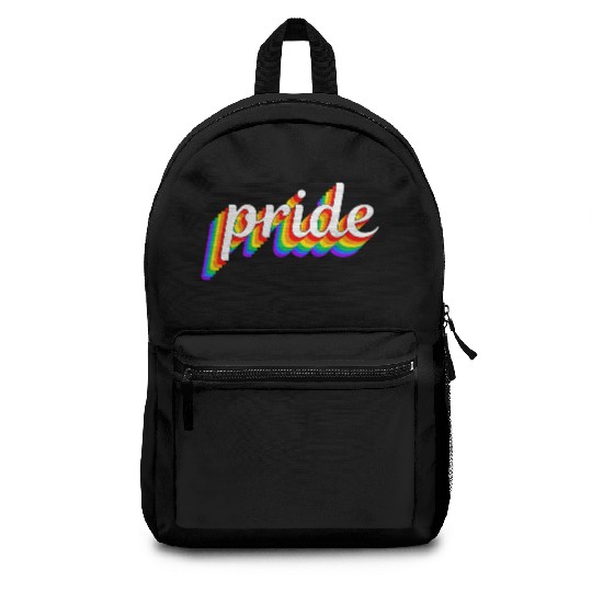 Happy Pride Rainbow Multi Color Gay Lesbian Lgbtq Backpacks
