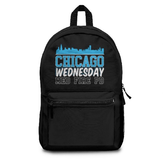Chicago Wednesday Med Fire Pd Chicago Skyline Backpacks