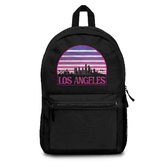 LOSANGELES CIRCLE striped Backpacks
