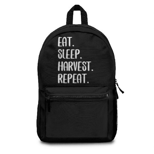 Eat Sleep Harvest Rebeat Backpacks