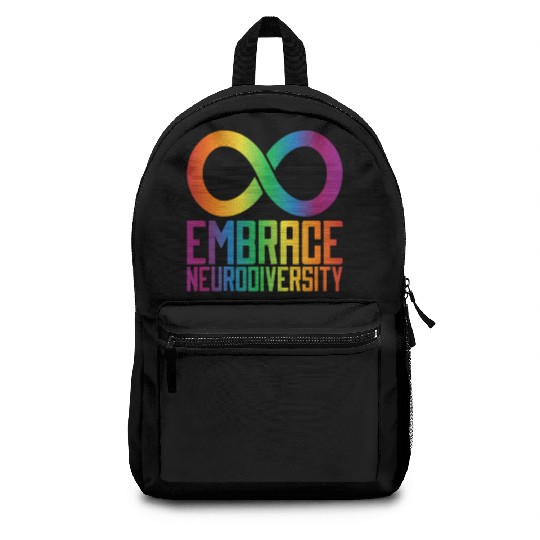 Autism Infinity Symbol Embrace Neurodiversity Backpacks