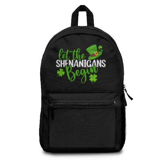 Let The Shenanigans Begin St Patricks Day Irish Py Backpacks