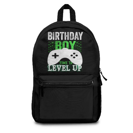 GAmer, birthday boy, time to level up Backpacks