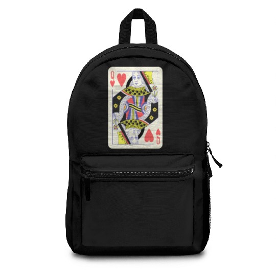 Queen Of Hearts Playing Card Halloween Backpacks