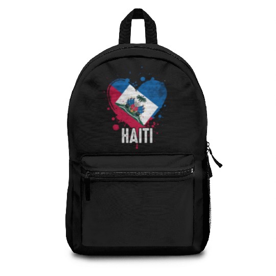 Haitian Vacation Haiti Flag Backpacks