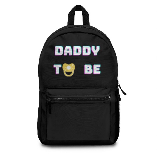 Daddy To Be green Backpacks
