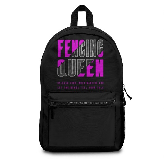 Fencing Queen Backpacks