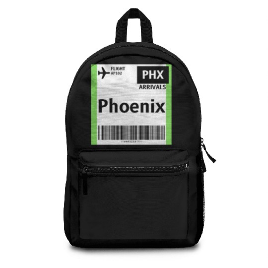 airplane ticket phoenix Backpacks