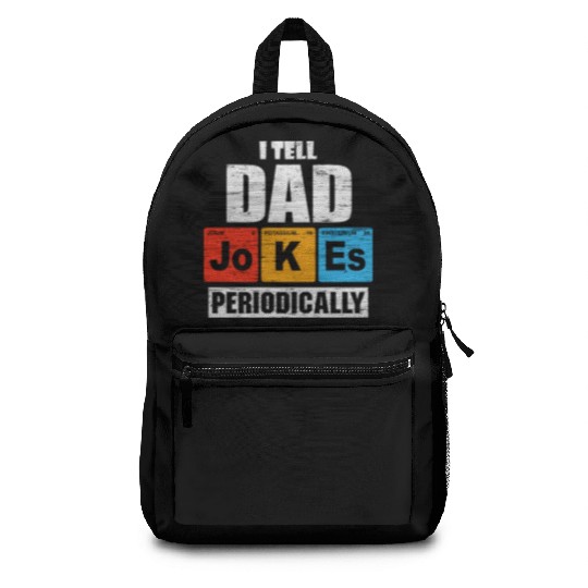 I Tell Dad Jokes Periodically Vintage Fathers Day Backpacks