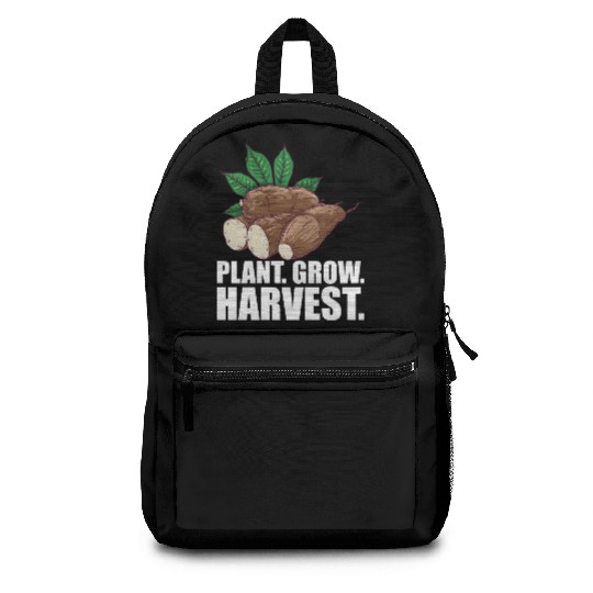 Cassava Farmer Plant Grow Harvest W Backpacks