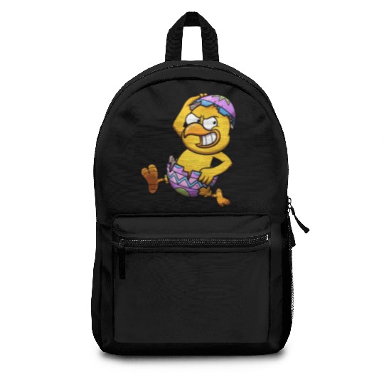 Running Little Chick In An Easter Egg Backpacks