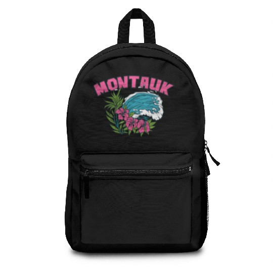 Montauk New York Summer Nyc Tropical Montaukett Backpacks