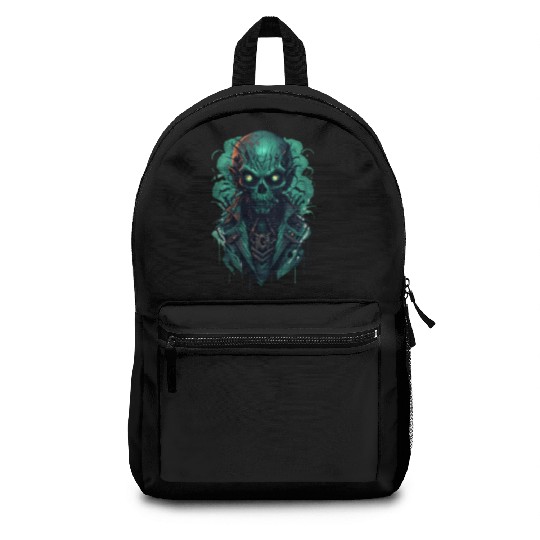 Green Toxic Zombie RPG Game Style Backpacks