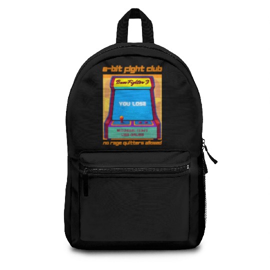 Funny Retro Gaming 80s Arcade 8-Bit Gamer Humor Backpacks